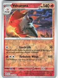 Volcarona 025/191 Reverse Holo Common Surging Sparks