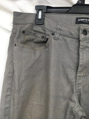Kenneth Cole Mens Tech Pants Stretch Golf Slim Fit Outerspace Beige Sz 32x30 - Picture 3 of 7
