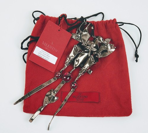 VALENTINO GARAVANI CARNELIAN STATEMENT PENDANT NECKLACE ALESSANDRO GAGGIO $5,595 - Picture 11 of 14