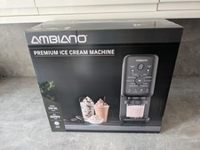 Ambiano Premium Ice Cream Machine 800W 500ml 10-in-1 Maker Black New Boxed