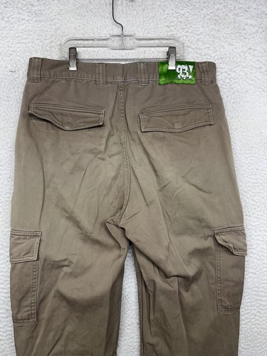 Polar Skate Co 93! Cargohose Herren 32x32 braun Flicken Reparatur Stickerei Arbeitskleidung - Bild 12 von 18