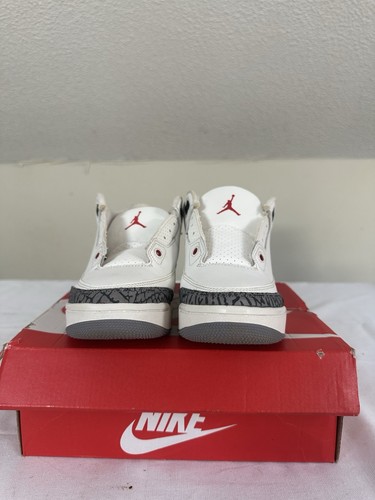Nike Air Jordan 3 Retro White Cement Reimagined Größe 2Y