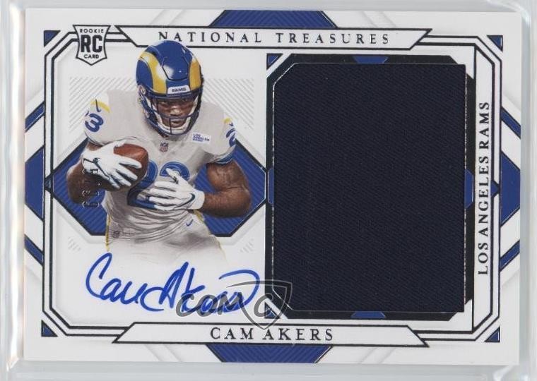 2020 National Treasures Rookie Material Signatures RPS /99 Cam Akers Auto RC 0s3