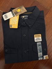 Men s Carhartt Force Long Sleeve Wicks Sweat Stain Breaker Size XL
