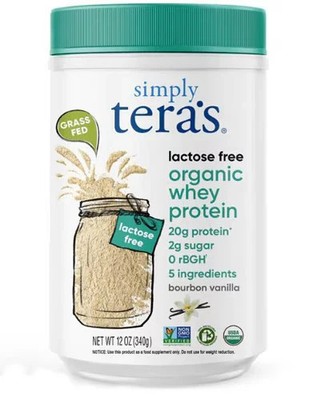 Simply Tera's Organic Whey Protein Lactose Free Bourbon Vanilla Exp. 5/27 NEW!!!