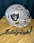 Brock Bowers Signed Raiders full size Football Helmet BAS Witness Authenticated