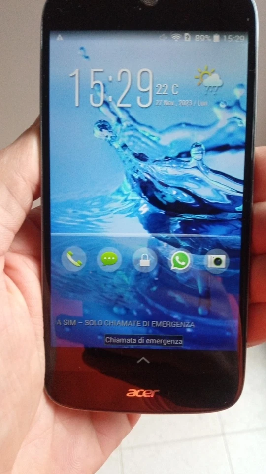 ACER LIQUID JADE S55 SMARTPHONE SCHERMO 5 POLLICI MEMORIA 8GB RAM 1GB FOTO 13MP - Immagine 3 di 4