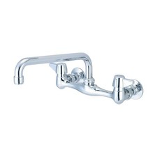 Polished Chrome Central Brass 1.5 GPM Wall Mounted Kitchen Faucet with 10"