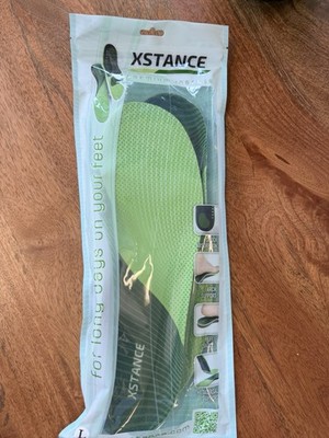 Xstance Premium Insoles Design Arch Support & Shock Absorption Sz Large 10.5-12