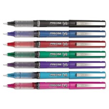 Pilot, Precise V5, Capped Liquid Ink Rolling Ball Pens, Extra Fine Point 0.5