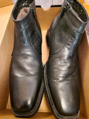 Herren boot Gr 44 echt lederschuheNeu 129 euro  Innere des Stiefels ist pelzig