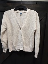 Old Navy Girls Cardigan Sweater Beige Size YL