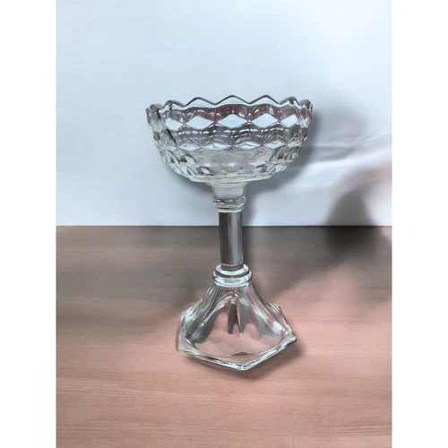 VINTAGE FOSTORIA COMPOTE DISH AMERICAN OPEN PEDESTAL JAM JELLY DISH COLLECTIBLE