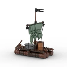 Hot Sale The Raft Model for Pirate Series and Medieval Town Theme 143