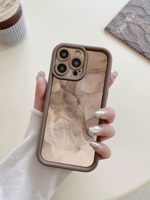 Beige Marmor iPhone Hülle Stoßfest Matt Luxus Schutz für iPhone Galaxy Redmi