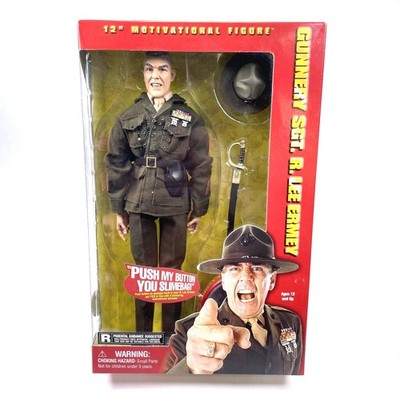 Gunnery Sgt. R Lee Ermey 12  Action Figure 2001 Sideshow Autographed New Sealed
