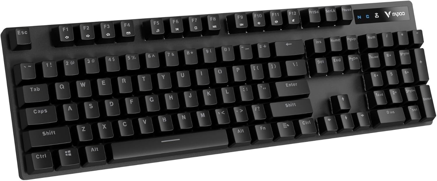 RAPOO V500 PRO 2.4 Wireless/Wired Mechanical Gaming Keyboard UK Brown Switches