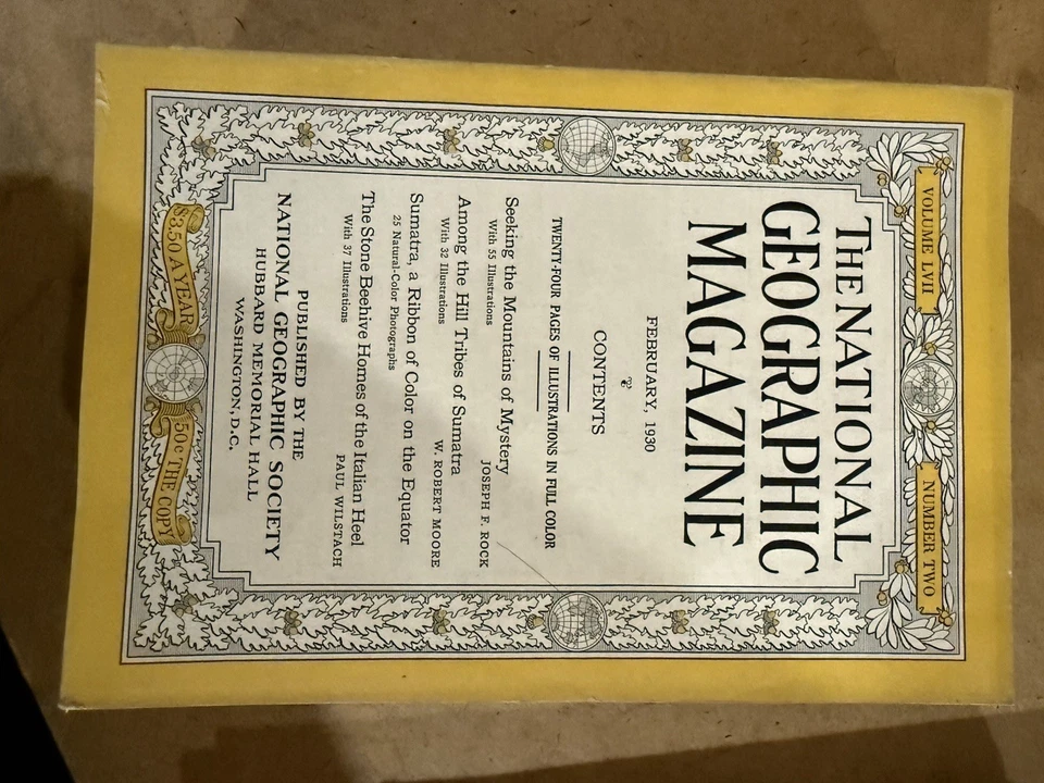 1930 National Geographic Magazine Complete Year Antique 95 Years Old  Foto 4 de 4