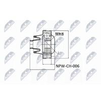NTY NPW-CH-006 Gelenk, Gelenkwelle