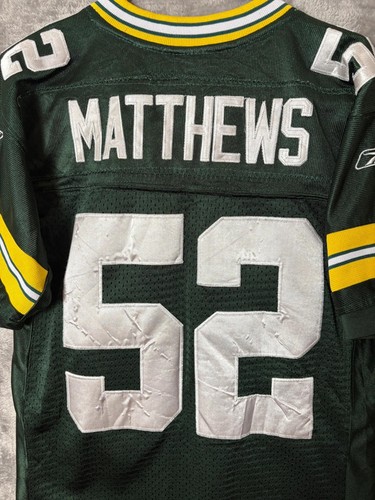 NFL Reebok Youth Jersey Clay Matthews 52 – Green Bay Packers – Kids (10-12Y) - Picture 5 of 9