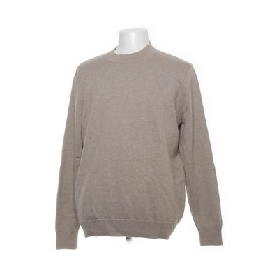 H&M Edition, Strickpullover, Größe: XL, Beige, Wolle, Einfarbig, Feinstrick #qle