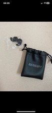 Benewy Black pouch for headphones with rubber headphone covers Brand new.