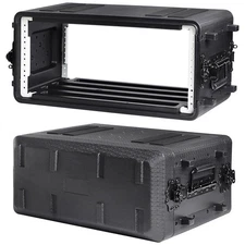 4U Rack Case Shallow 10.2" Depth 19" Rackmount Flight Case ATA Road Case