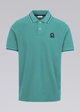 SANDBANKS BADGE LOGO TIPPED POLO SHIRT TURQUOISE BLUE 2XL RRP  115 BNWT