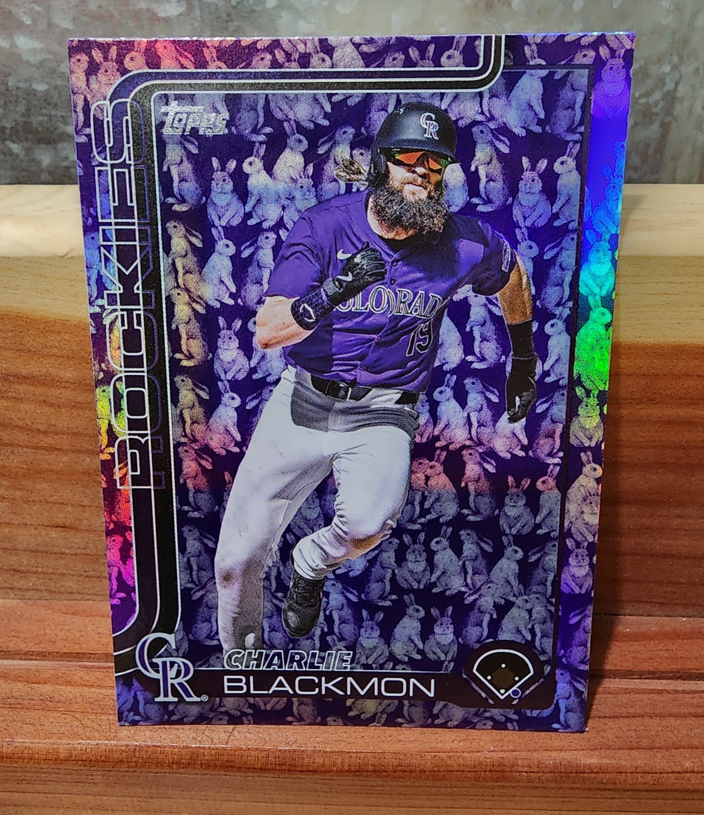 2025 Topps Easter Tin Charlie Blackmon SSP Purple Easter Bunny #311 Color Match