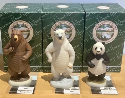 Robert Harrop 3 Bären - HB01 Yosemite, HB02 Nanook und HB03 Yinyang - selten.