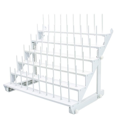 Thread Rack for 60 Spools or 30 Cones, Wall Mounted Large Thread Holder with ...