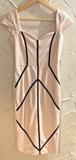 Amy Childs Collection Blush Pink Bodycon Dress Uk8 Stretch Fabric Worn Once
