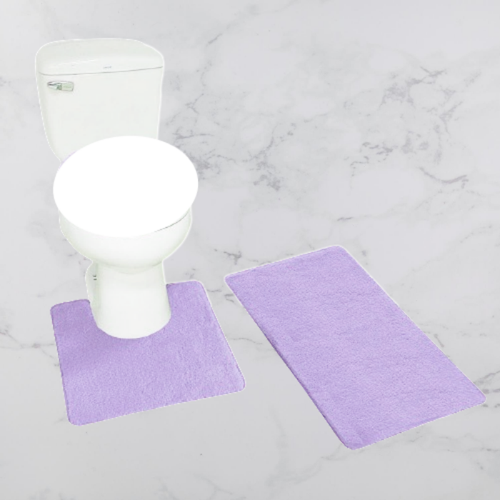 2pc Bathroom Set Bath Rug Contour Mat Non slip Super Soft Solid Colors #26 - Picture 13 of 26