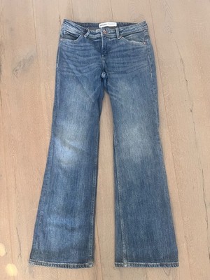 Bershka Jeans Hose 36 S blau weites Bein wide leg 