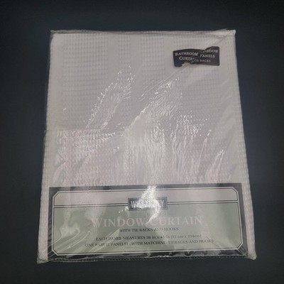Westerly Bed Bath & Beyond WHITE Curtains Set Of 2 Panels 36x45 Grommet