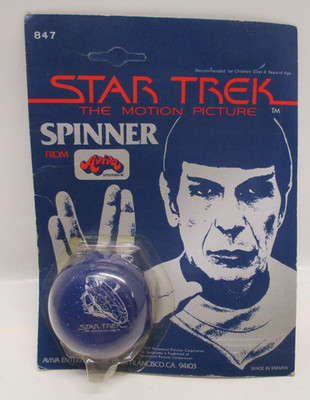 Sealed on Card 1979 STAR TREK The Motion Picture SPINNER YO-YO Aviva CM6755