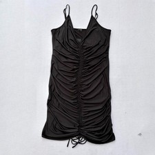 NWT Fashion Nova Black Shanghai Ruched Mini Dress Size 3X Curvy Plus Size Sexy