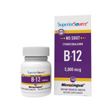 Superior Source No Shot Vitamin B-12 Cyanocobalamin 5000 Mcg - Vitamin B-12 To