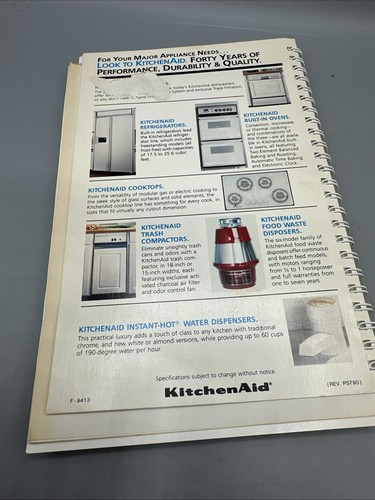 Vintage KitchenAid Mixers And Attachments Recipes Instructions Cookbook Spiral - Imagen 5 de 5
