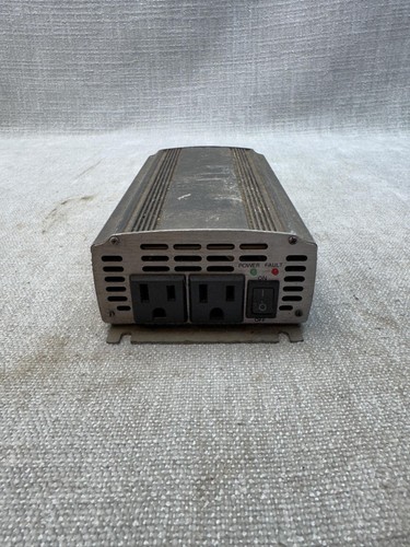 12V DC To AC Power Inverter Dual Outlet Silver 2 Socket Car RV Compact