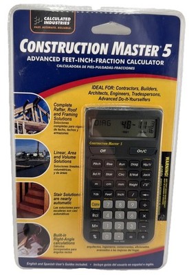 NEW ︎Calculated Industries 4050 Construction Master 5 Construction Calculator 