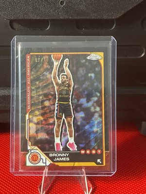 2025🔥tops McDonald’s Bronny James Black Refractor serial numbered 7/10