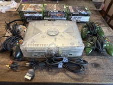 Microsoft Original Xbox Crystal Clear Limited Edition Console 4 Controllers