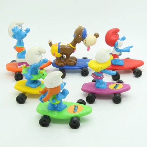 Smurfs Promotional Hardee’s Serie Completa 6 Skate B - Picture 2 of 3