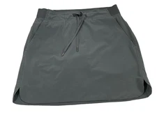 Womens Skort Size Medium Gray Golf Tennis Skirt Pockets Casual Comfy
