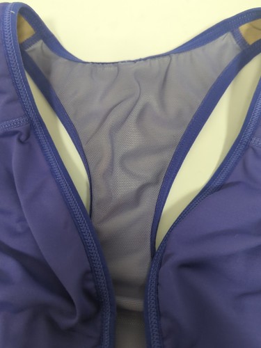 Reggiseno sportivo sportivo atletico Lululemon lilla taglia Xs/S chiusura anteriore rasoio logo yoga - Foto 4 di 10