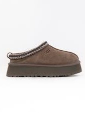 UGG Women  s Tazz Chestnut Suede Platform Slippers