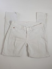 HUDSON White Skinny Jeans Women’s Size 26 USA Made Mid Rise Stretch 30x28