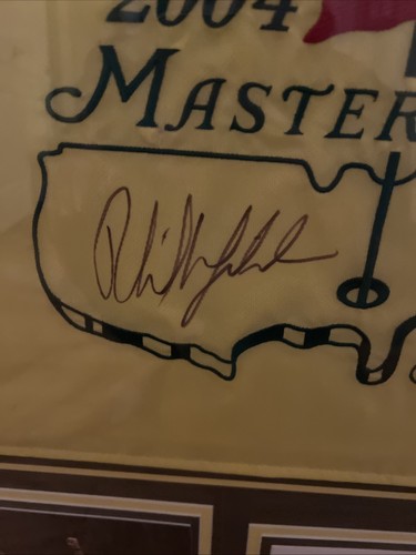 Phil Mickelson Autograph Signed 2004 Masters Flag! PSA COA - Picture 3 of 6