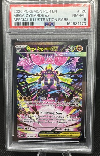 Mega Zygarde ex graded PSA 8 for sale on eBay